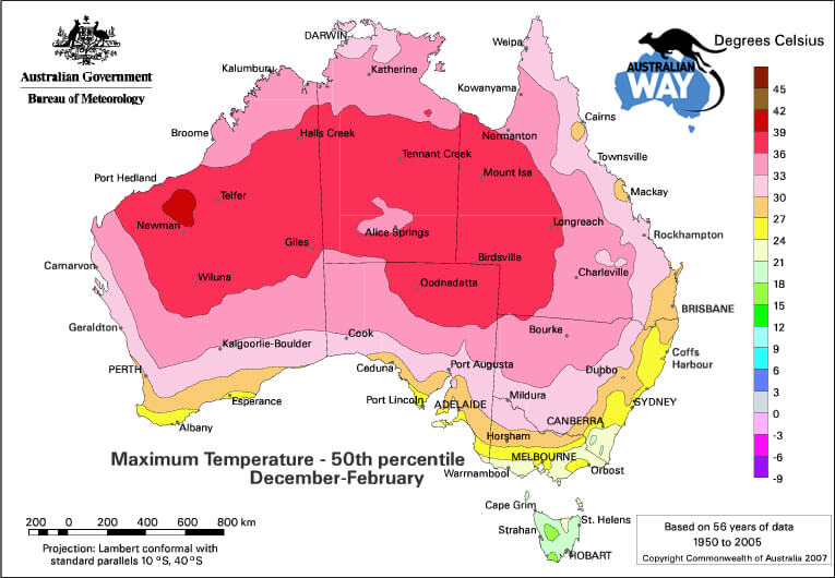 el tiempo en australia.teperaturas maximas verano australia. estudia en australia. australianway.es. australianway.es.estudiar en australia