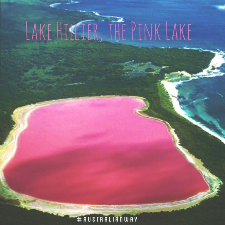 pink lake australia